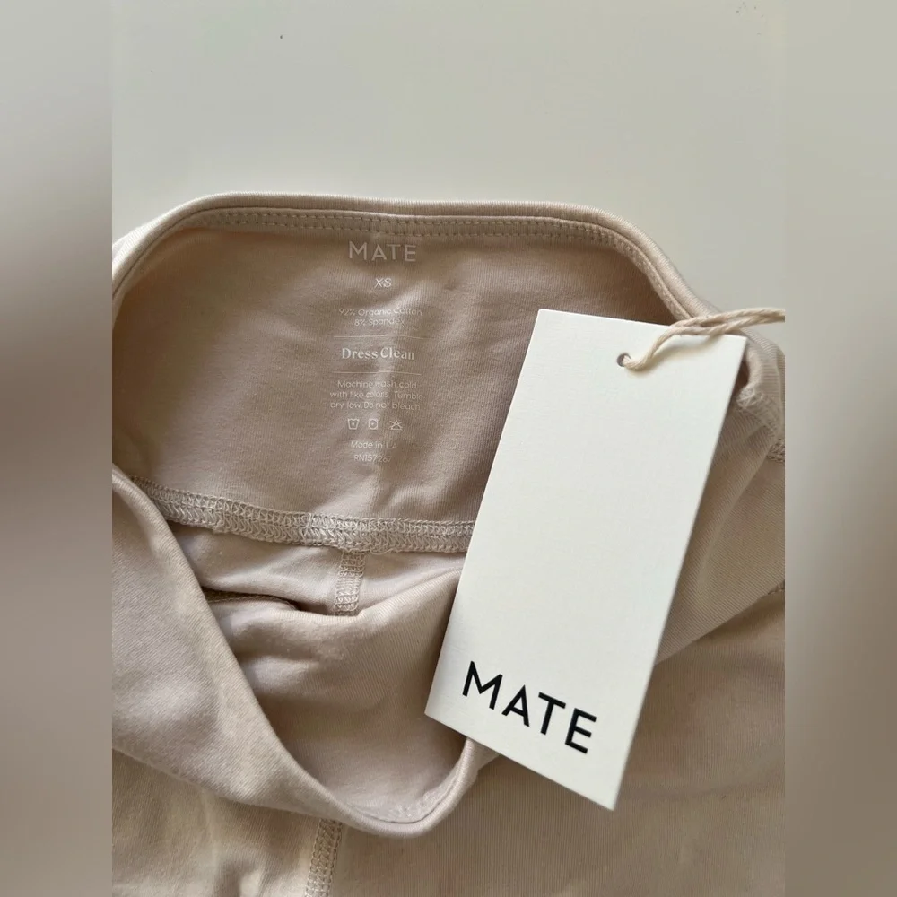 NWT MATE Organic Stretch Midi Legging - color: bone - XS - Picture 3 of 7